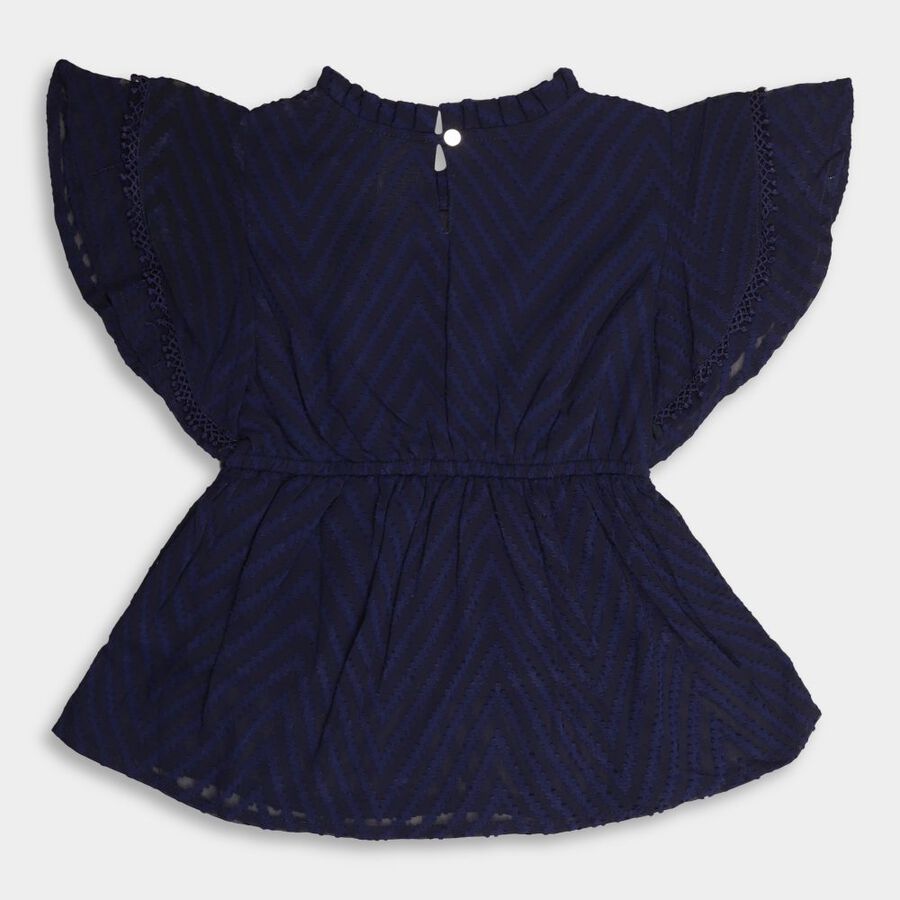 Girls' T-Shirt, Navy Blue, large image number null