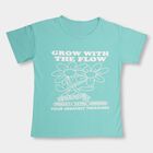 Girls Bright Turquoise Crew Neck Short Sleeve T-Shirt, Light Green, small image number null
