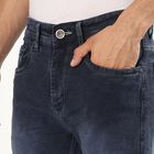 Women's Dark Indigo Slim Fit Five-Pocket Jeans, Dark Blue, small image number null