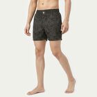 Men's Black Classic Fit Printed Boxers, Black, small
