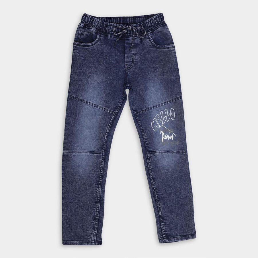 Boy's Jeans , गहरा नीला, large image number null