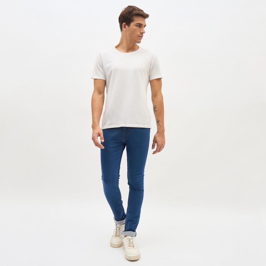 Men's Skinny Jeans, Mid Blue, large image number null