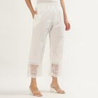 Women's Cotton Regular-Fit Palazzos, Off White, small