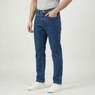 Men's Blue Slim Fit Classic Jeans, Mid Blue, small