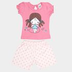 Infants Cotton Shorts Set, Pink, small image number null