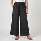 Women's Grey Relaxed Fit Solid Palazzos, Dark Grey, small