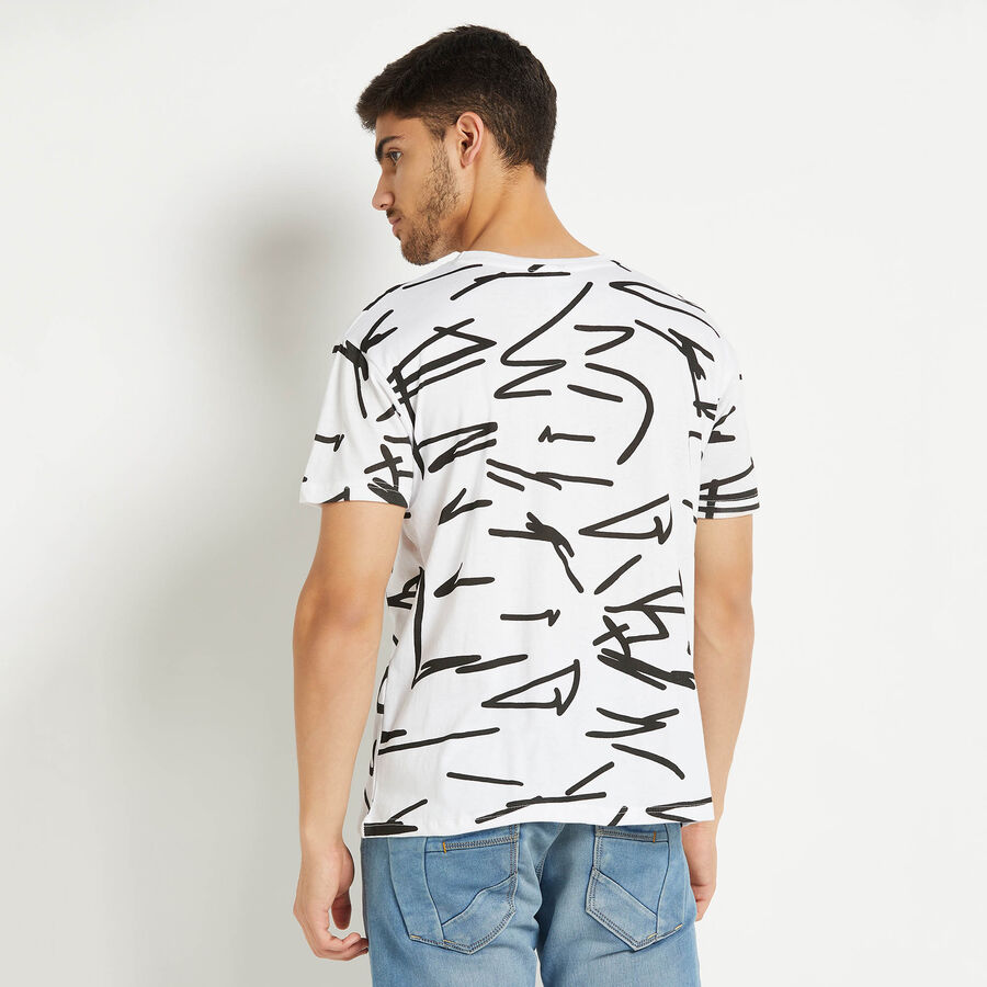 Round Neck T-Shirt, White, large image number null