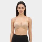 Women's Beige Wire-Free T-Shirt Bra, गहरा पीला, small