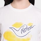 Ladies' Round Neck T-Shirt, सफ़ेद, small