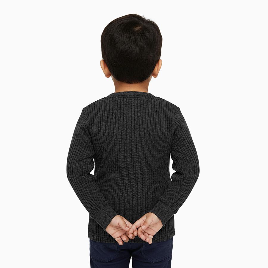 Boys' Thermal Upper, Charcoal, large image number null