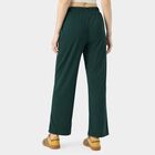 Ladies' Green Relaxed Fit Elastic Waist Harem Pants, Dark Green, small