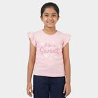 Girls' T-Shirt, हल्का गुलाबी, small