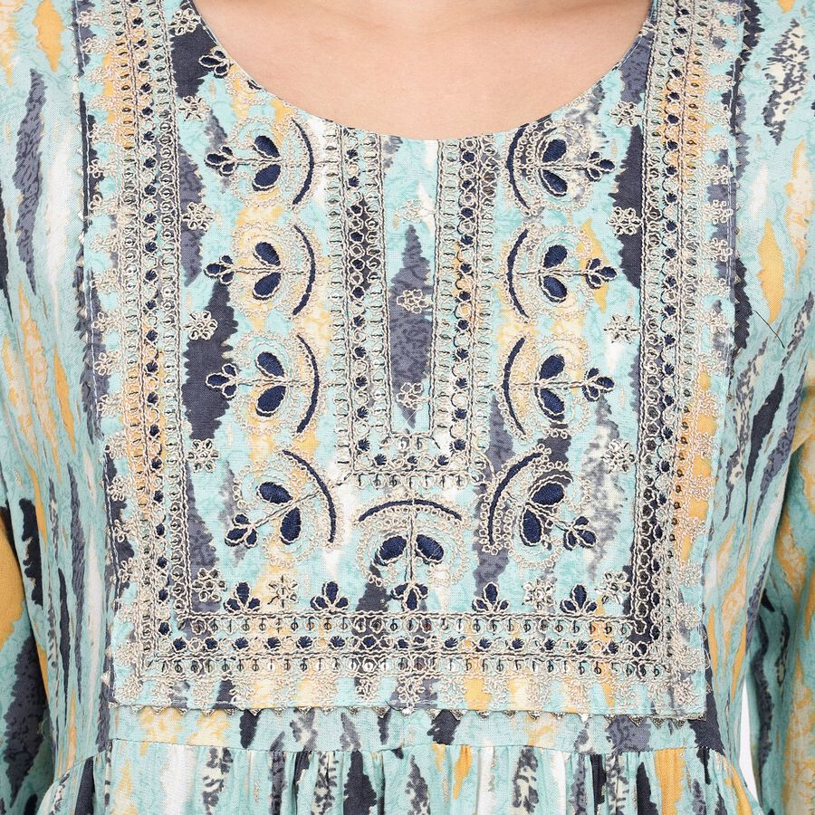 Ladies' Ethnic Set, हल्का हरा, large image number null