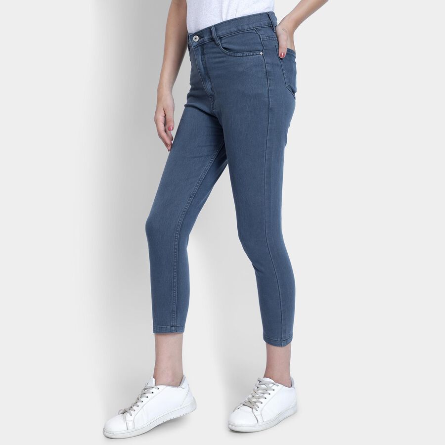 Ladies' Jeans , गहरा ग्रे, large image number null