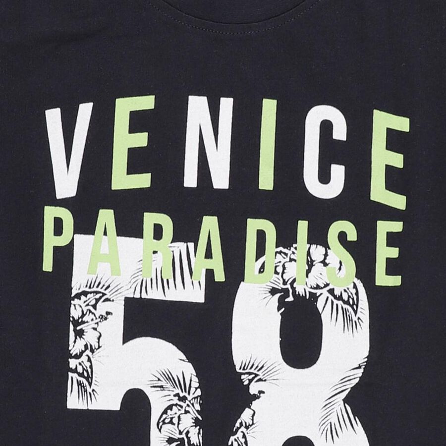 Boys' Half Sleeves T-Shirt, Navy Blue, large image number null