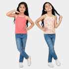 Girls' Vest, पीच, small