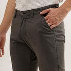 Men's Cross Pocket Slim Fit Casual Trousers , Olive, small image number null