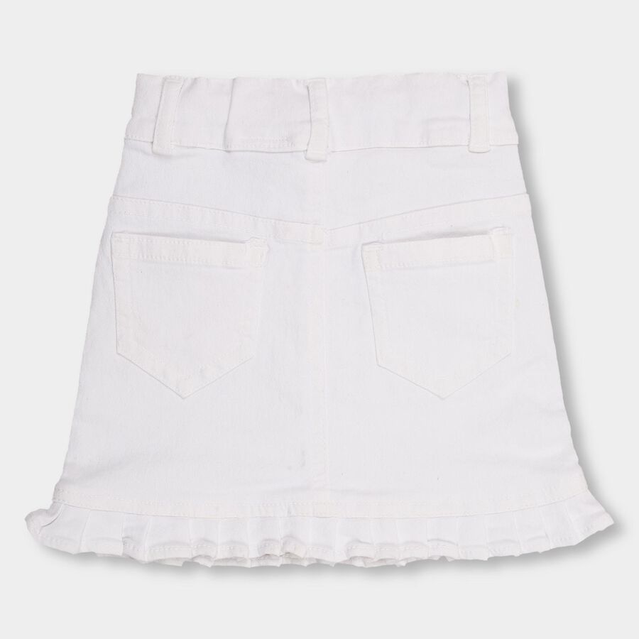 Girls' Skirt, ऑफ व्हाइट, large image number null