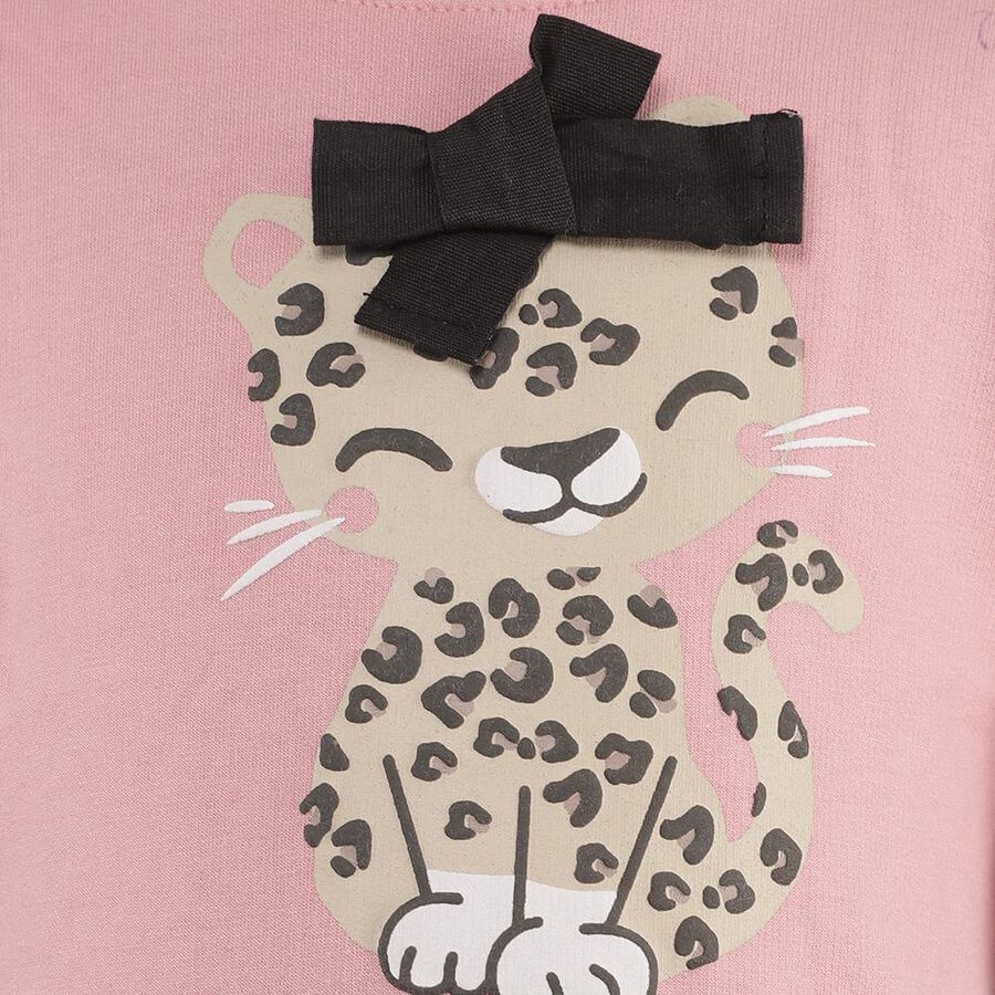 Infants' Light Pink Crew Neck Casual Sweatshirt, Light Pink, large image number null