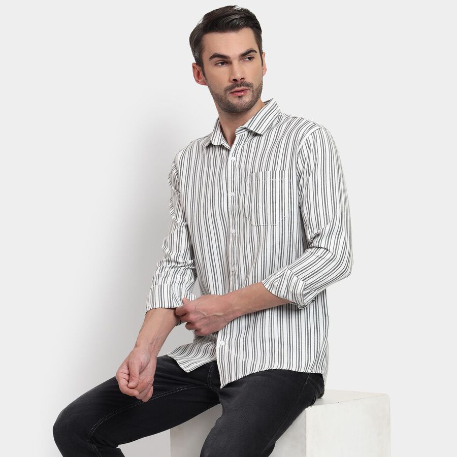 Men's Casual Shirt , White, large image number null