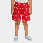 Girls' Fuchsia Regular Fit Bow Detail Shorts, रानी (फ्यूशिया), small