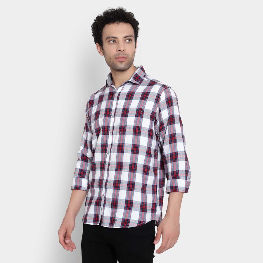 Checks Casual Shirt, Red, large image number null