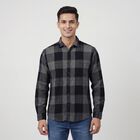 Men's Navy Blue Cotton Classic Casual Shirt, Navy Blue, small