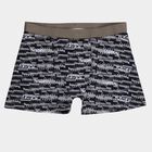 Boys' Grey Regular Fit Printed Briefs, हल्का ग्रे, small
