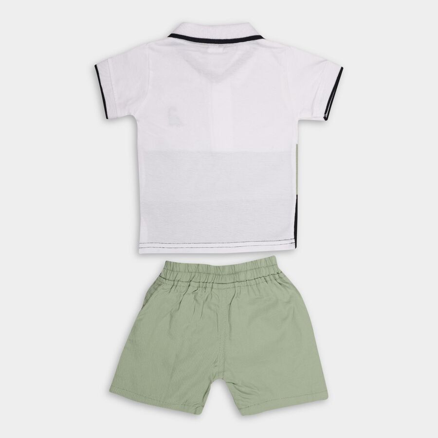 Infant Boys' 100% Cotton Baba Suit, Light Green, large
