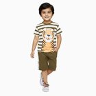 Boys' 100% Cotton Knit Baba Suit, Olive, small image number null