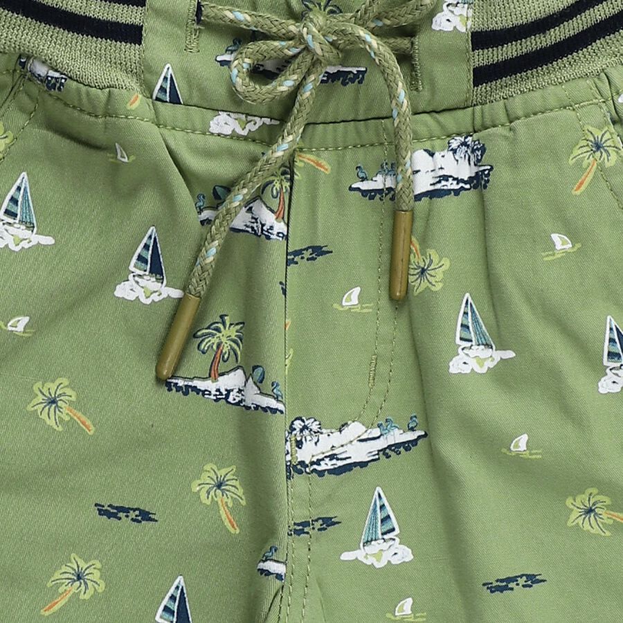 Boys' Bermuda, हल्का हरा, large