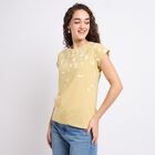 Ladies' Round Neck T-Shirt , Khaki, small