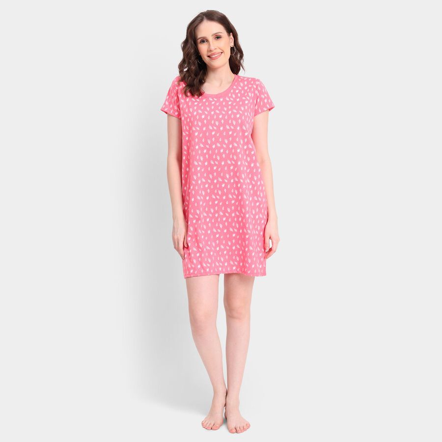 Ladies' Nighty, गुलाबी, large image number null