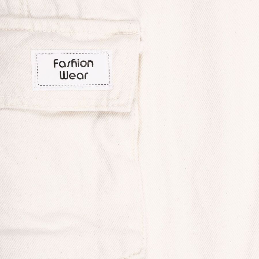 Boys' 100% Cotton Jeans, White, large image number null