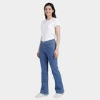 Women's Blue Slim Fit High-Rise Jeans, Mid Blue, small