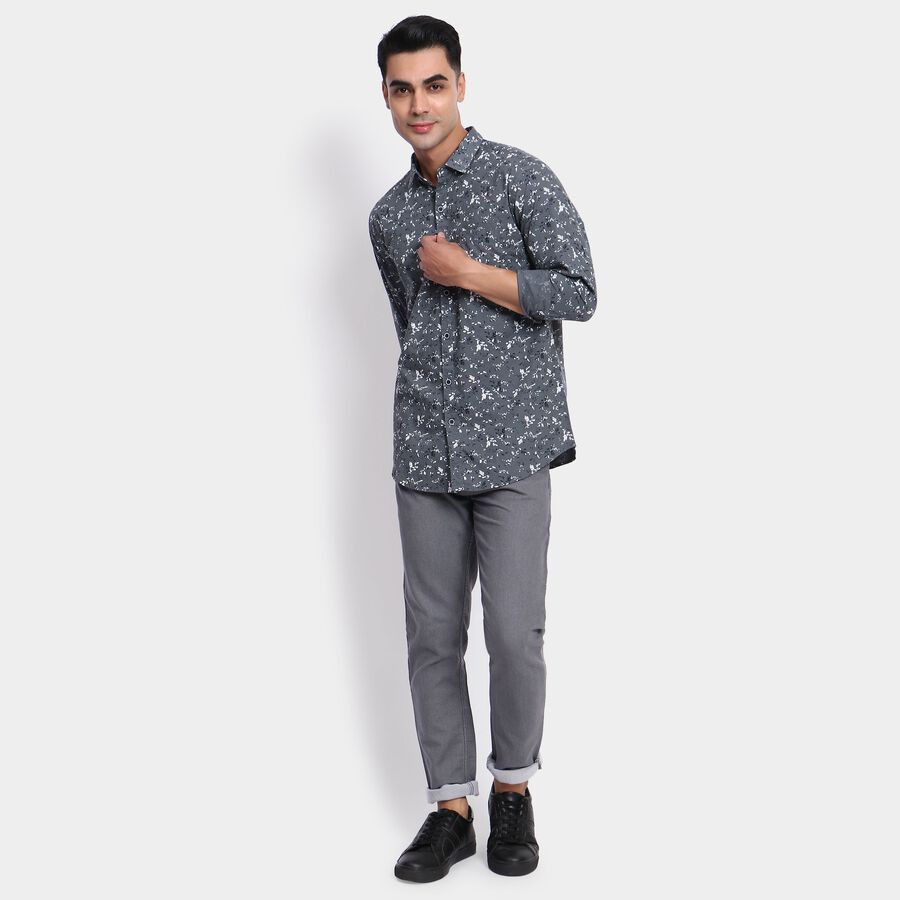 Men's 100% Cotton Casual Shirt, गहरा हरा, large image number null