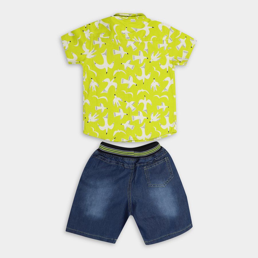 Boys' 100% Cotton Woven Baba Suit , Light Green, large image number null