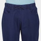 Jogger Fit High Rise Jeans, Mid Blue, small image number null