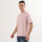 Men's Light Pink Round Neck Casual T-Shirt, Light Pink, small image number null