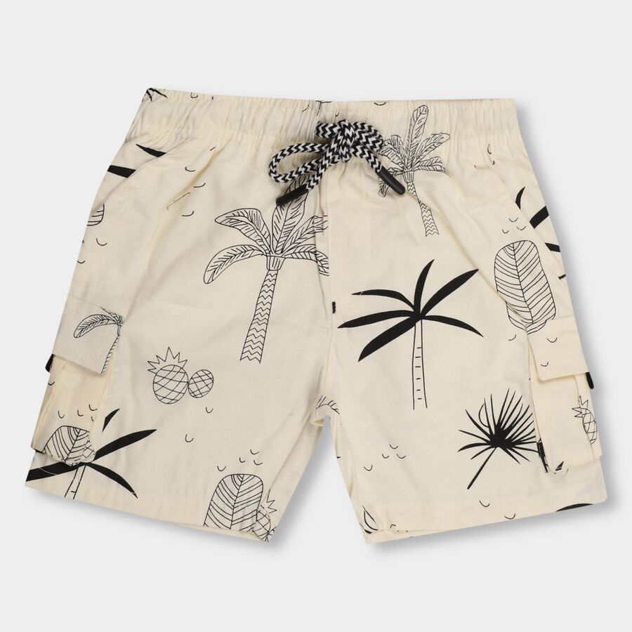 Boys' 100% Cotton Bermudas , ऑफ व्हाइट, large image number null