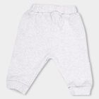 Infants Light Heather Grey Cartoon Printed Cotton Blend Pyjama, Melange Light Grey, small image number null