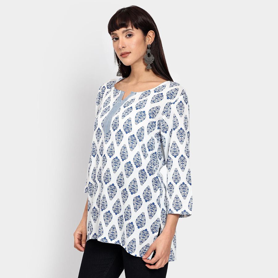 Ladies' Kurti , White, large image number null