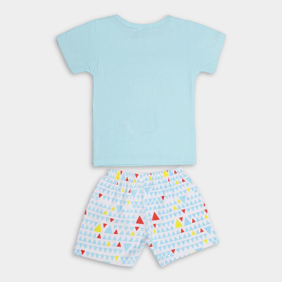 Infant Boys' 100% Cotton Baba Suit, Light Blue, large image number null