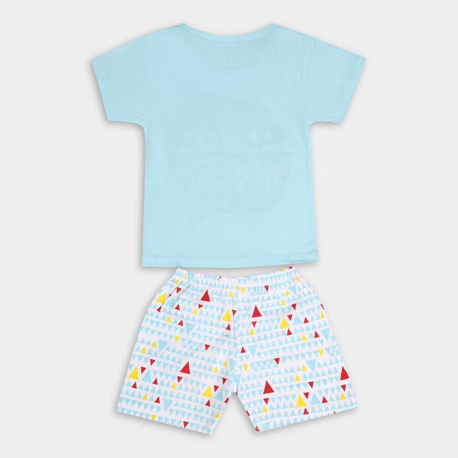 Infant Boy's Cotton Baba Suit, Light Blue, large image number null