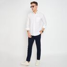 Men's 100% Cotton Casual Shirt, White, small image number null