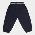 Infants' Deep Navy Blue Elastic Waist Jogger Trousers, Navy Blue, small image number null