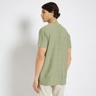 Men's 100% Cotton Round Neck Half Sleeves T-Shirt , हल्का हरा, small