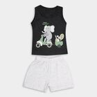 Infant Boys' 100% Cotton Baba Suit , चारकोल, small image number null