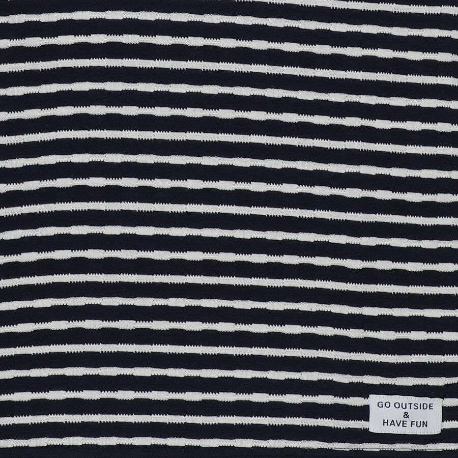 Boys Navy Blue Round Neck Casual T-Shirt, Navy Blue, large