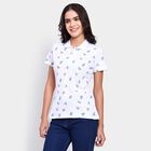 Ladies' 100% Cotton Polo T-Shirt , White, small image number null